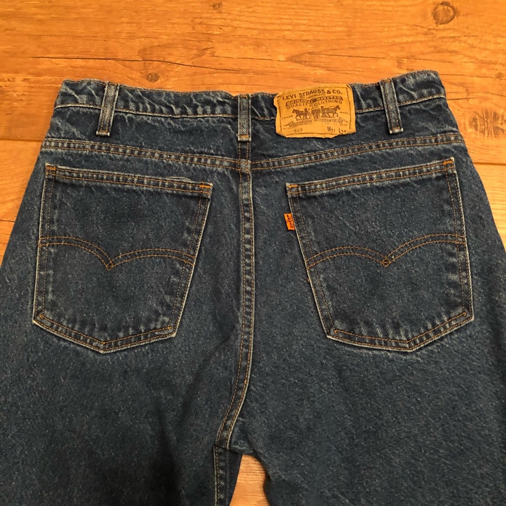 Levi’s 1989 Vintage 509 ORANGE tab sz W31 L34 Jeans